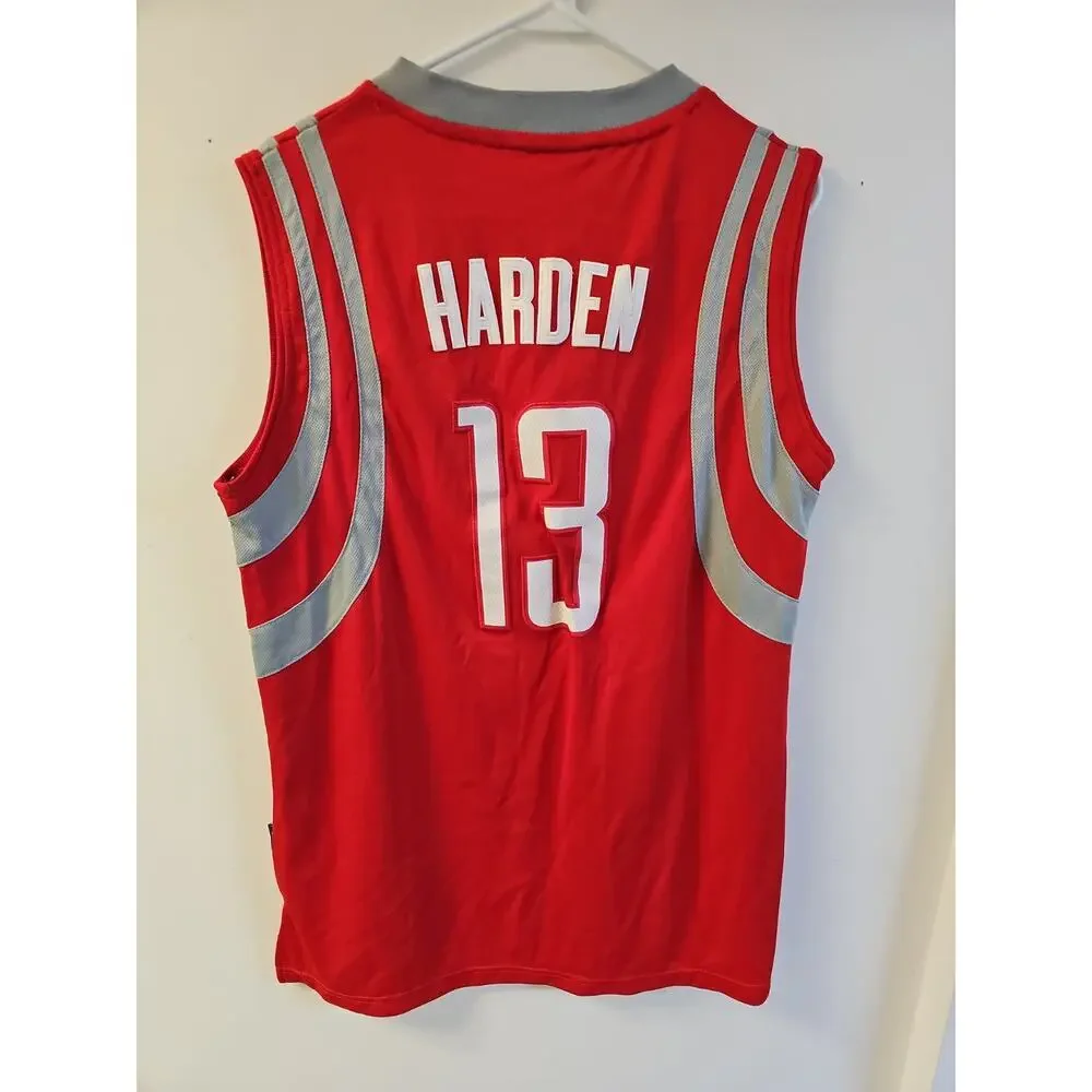 Adidas James Harden Houston Rockets NBA Authentic Jersey Red Size M +2 Length